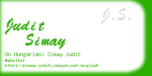 judit simay business card